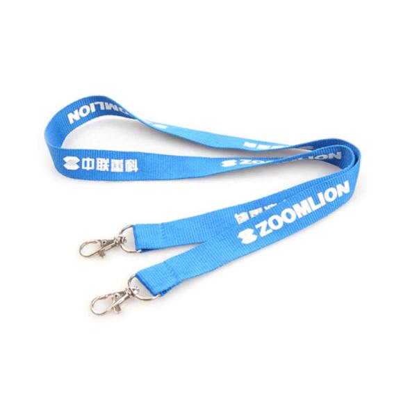 Custom Polyester Screen Printed Lanyards Neck Strap Safety Breakaway