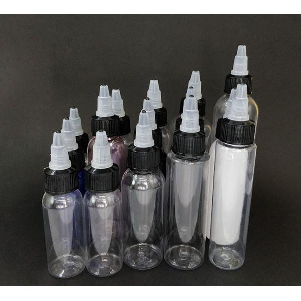 Garrafa de gotas de plástico impressa sob medida com tampa de parafuso para líquido