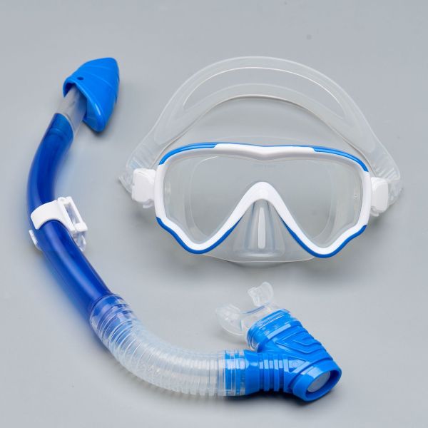 Children Diving Mask & Breathing Tube Set, Silicone Dry-Type Snorkel Floatation Mask, OEM Custom Processing Diving Goggles