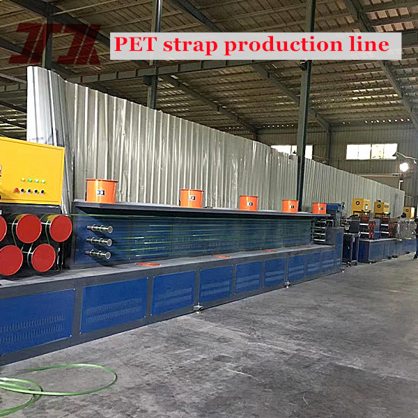PET Strap Extrusion Line with 37KW Siemens Main Motor and 5000L Pre-Drying Tower