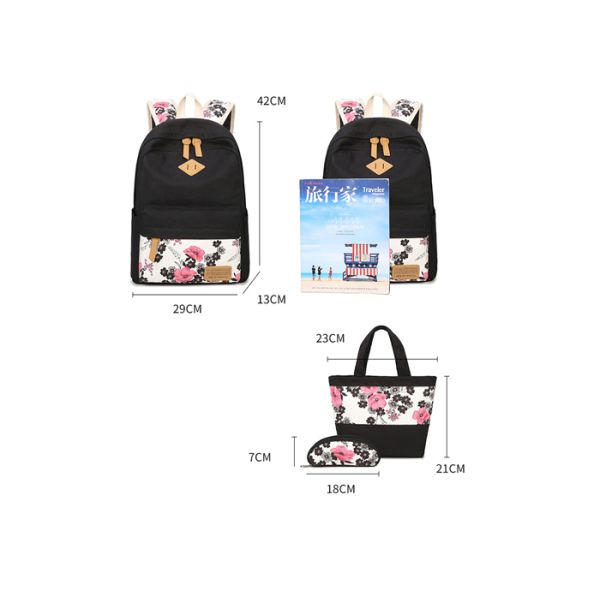 Canvas Polyester Children School Book Bag