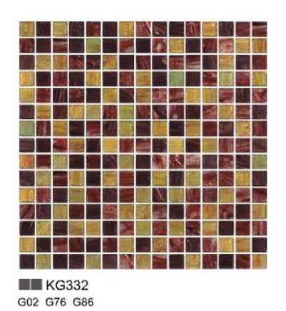 KG series glass mosaic for kitchen decoration KG332
