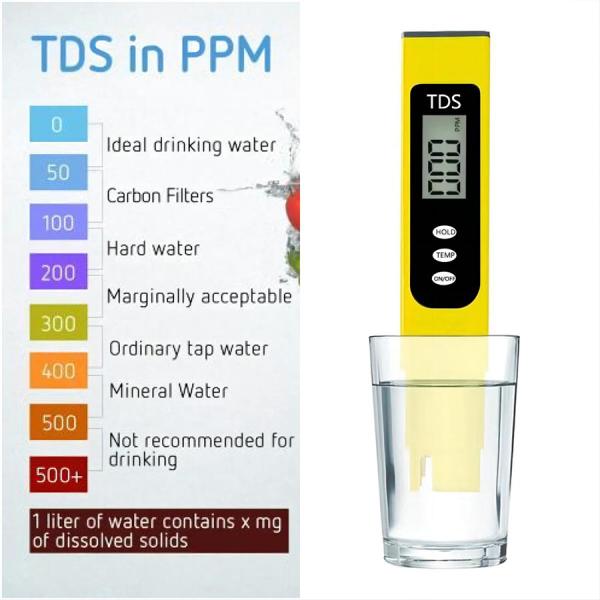 Pen Type TDS Meter for RO Drinking Water Purifier Test 150*31*18 mm Advanced Technology