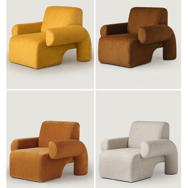 Sola butaca de Seater Sofa Bed Luxury Corduroy Velvet del terciopelo única