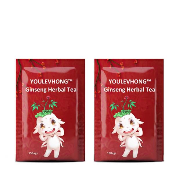 YOULEVHONG chá de ginseng folhas soltas para aumentar a energia