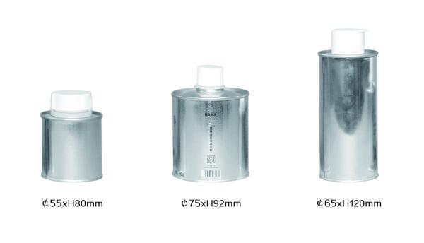 DADI 0.35L Round Olive Oil Can Tin Canister 350ml Tin Can Round For Edible Oil Elegant