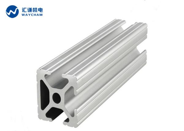 Silver Anodized 6063T5 T Slot Aluminium Profile / Modular Aluminium Extrusions