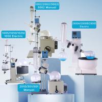Destilación con un equipo rotatorio de evaporación de alcohol de laboratorio