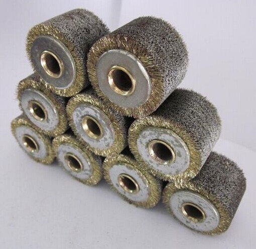 Copper Wire Cable Peeling Brush 1.4 Inch Wide Face Stainless Steel Wire