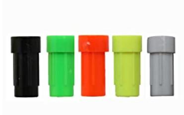 Id.300 (7.62mm) Crossbow Bolt Half Moon And Flat White Black Orange Green Yellow Red Color Nock