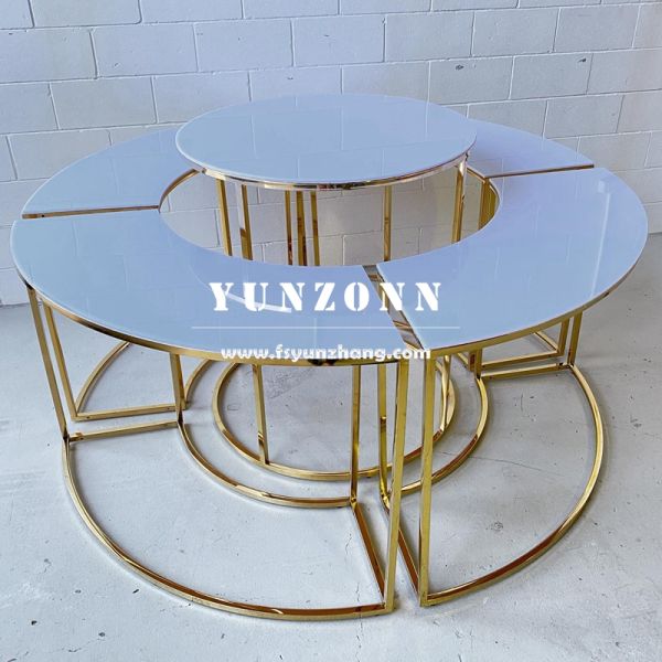 Modern Elegant Circle Hotel Furniture for Dining Outdoor Kitchen & Living Room for Dessert Cake Table Display