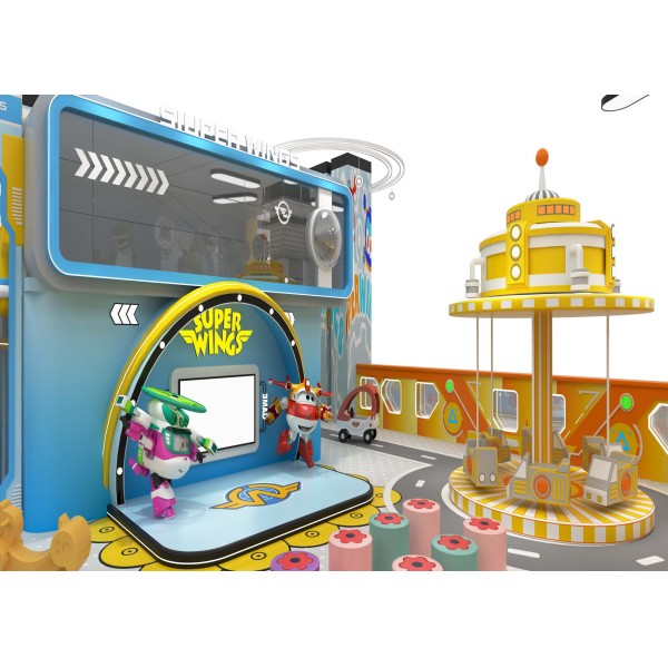 Custom Home All In One Indoor Soft Play Villa Playground Stain Resistant