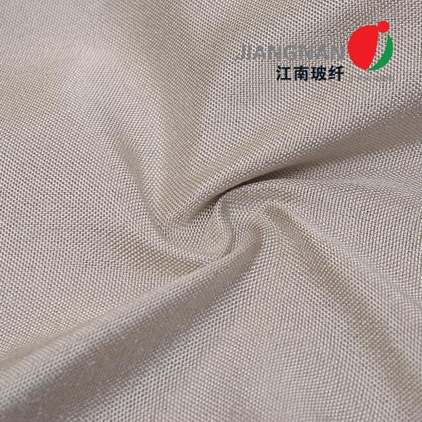 0.45mm Thickness Silver Grey PU Coated Fiberglass Fabric with 550℃ Working Temperature for Industrial Applications