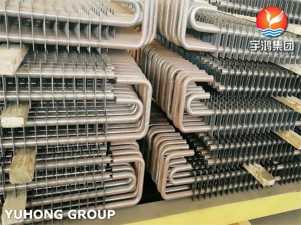Boiler Power Station Seamless Steel ASME SA213 TP321 H Fins For Heating Pipes