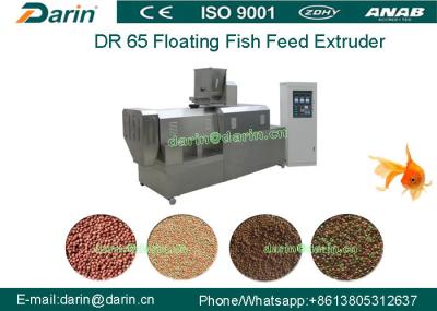 Machine de flottement d'extrudeuse d'alimentation de poissons de grande capacité avec la double vis