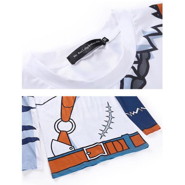 Anti Wrinkle Anime Round Neck Comic Track T Shirts Long Sleeves