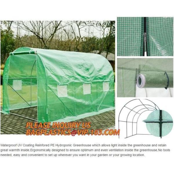 Hydroponic Grow Tent Kits, Mylar Grow Tent, 600D Gardening Green House, Polytunnel, Mini Walk-in Greenhouse
