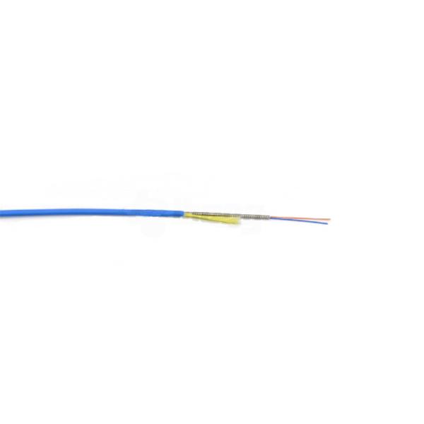 PVC Coated Gjsfjv Distribution Fiber Optic Cable 2 Core Armoured Cable