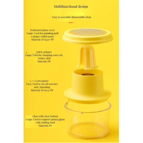 1 Piece Innovative Baby Food Grinder with Stainless Steel Blades and Corn Peeler