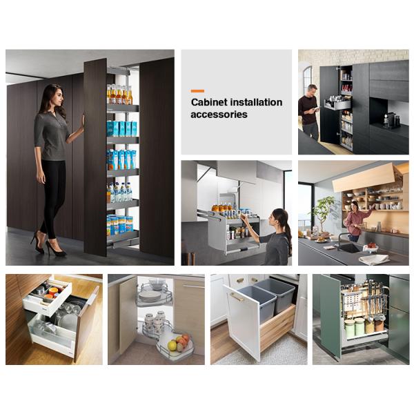Waterproof Custom Kitchen Cabinets with Solid Wood Construction and Lacquer Coating