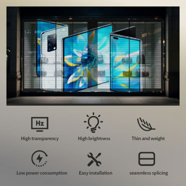 High Brightness P3.9 4000-4500cd 1000*500mm LED Grille Screen Outdoor LED Display for Commercial Advertising Campaigns