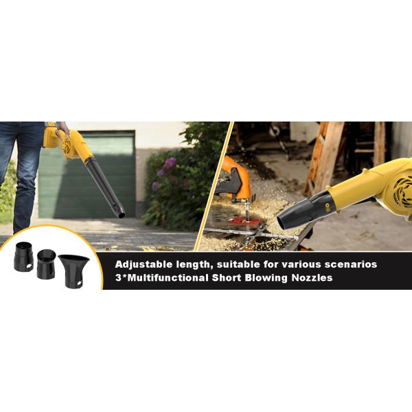 Cordless Leaf Blower For Dewalt 20V Max Battery (Battery Not Included), 320 CFM 180 MPH 3 Speed Lightweight Mini Electric Cordless Blower For Lawn Care Patio Backyard Leaves