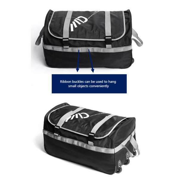 3 колеса Широко складной рулонный сумка большой объем легко переносится