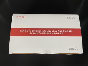 Covid-19 / Human Influenza Virus A&B（Flu A&B）Antigen Test Kit ( Colloidal Gold )