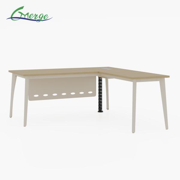 Contemporary Assembly Required Home Office Computer Desk with Cable Management System