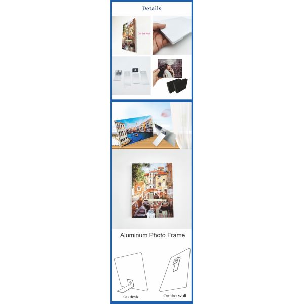 Custom Photo Frames Sublimation Blanks Metal Aluminum Sheets for Heat Press Transfer Printing Novelty Gifts Picture Frame Album