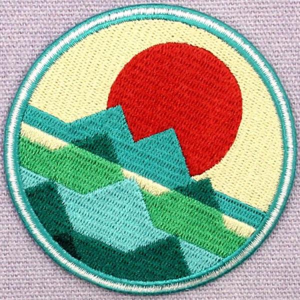 3in Polyester Merrow Custom Iron On Patches For Clothes Vest Hats