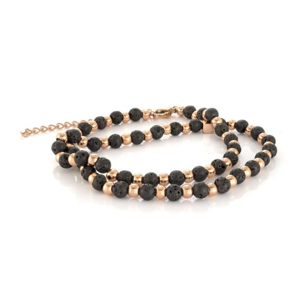 Unisex Silver Plated Stainless Steel Tiger Eye Stone Agate Beaded Bracelet Classic For Gift