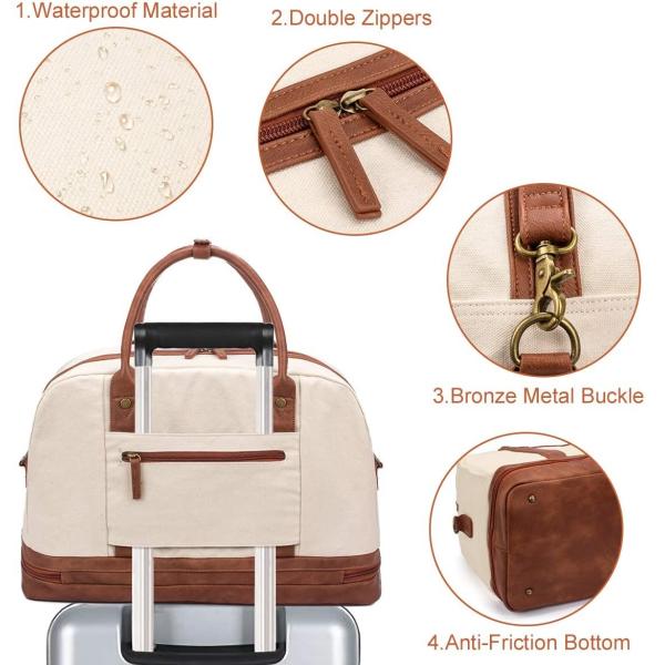 Sac à dos de voyage résistant à l'eau avec un compartiment chaussure 46X20X31CM