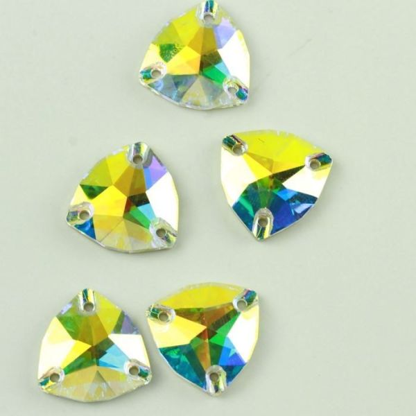 Cristal de vidrio triangular gordo AB/Transparente