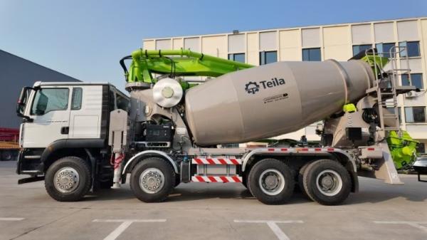 Teila 28M Concrete Pump Mixer Truck HMG5432JBC-28 Truck Mixer Concrete Pumps
