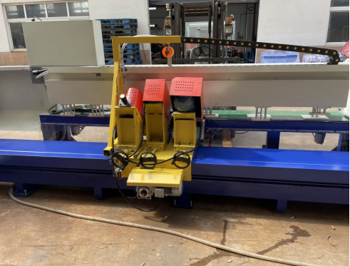 45 Deg Stone Chamfering 3200mm 11kw 3 Heads Stone Cutting Machines