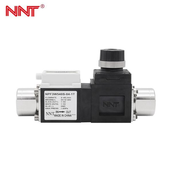 NNT NPF3W5 Digital Water Flow Sensor with 40% Compact Design for 0.5-250L/min Monitoring and IO-Link Integration