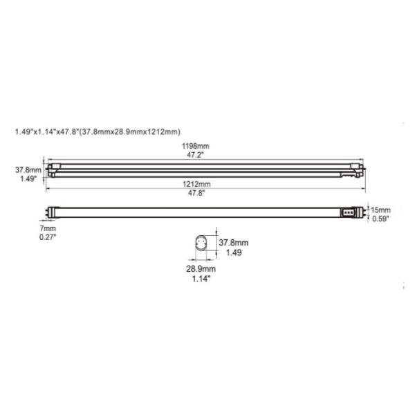 18W Length 1200mm LED Tube Light Bulbs SMD2835 For Office / Supermarket