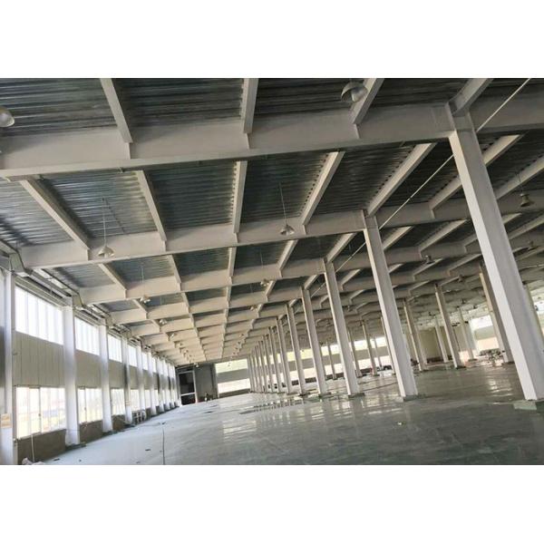 Open Space Steel Frame Structure Workshop Weather Resistant Prefab Metal Buildings