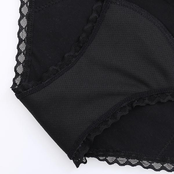 Mid Rise Nylon Period Panties Women Flower Sexy Lace Menstrual Underwear