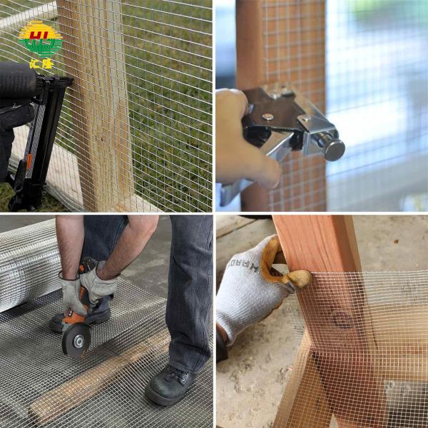 Hot Dipped Galvanized Welded Wire Mesh Rolls 1 Inch Height 1.5m/5ft