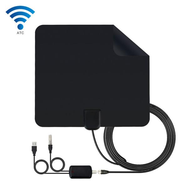 HDTV Indoor HD Digital Antenna 200MM Cable Length With Amplifier Signal Booster