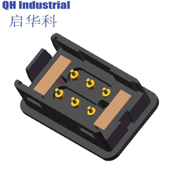 Customized 6 Pin Pogo Pin Female Male Magnetic Connectors For Medical Devices Smart Watch Wearable Device Laptop