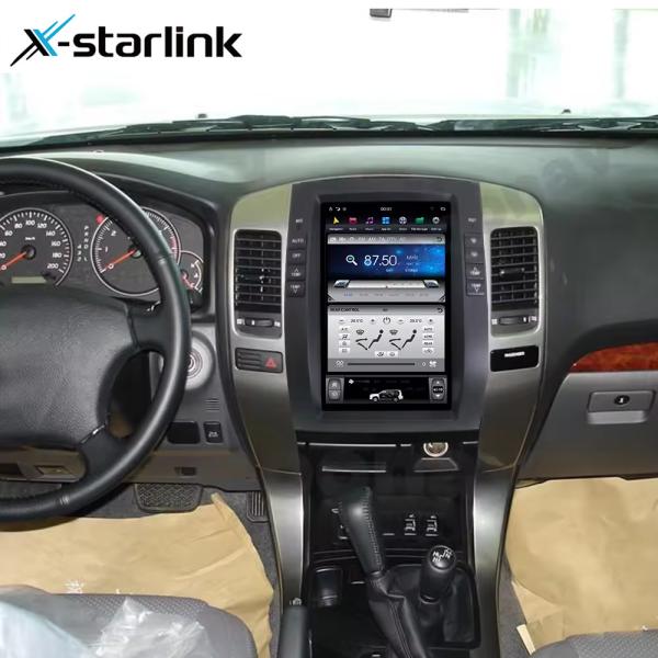 Вертикальный экран Tesla Style Car Multimedia для Toyota Prado LC100 LC120 2002-2009