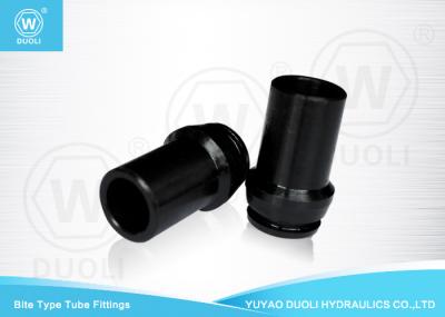 O tipo hidráulico preto encaixes da mordida de mangueira industriais, conecta rapidamente adaptadores hidráulicos da mangueira
