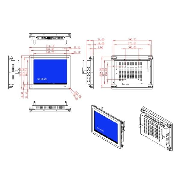 12.1-Inch Embedded Android Screen for Medical Panels and Smart Terminals