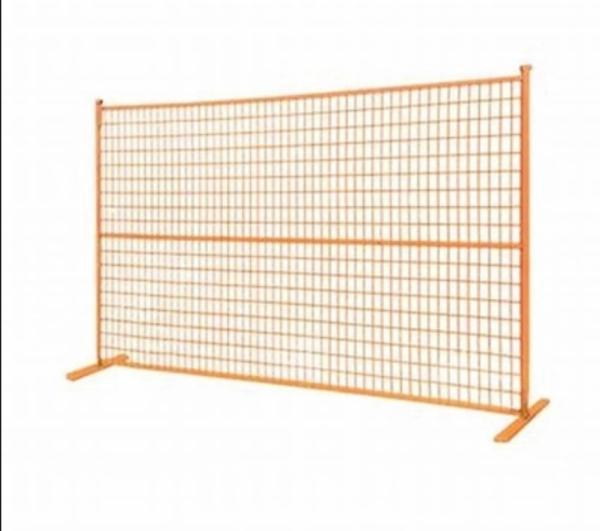 6ftx10ft galvanizou Canadá revestido pó de cerco provisório para o canteiro de obras