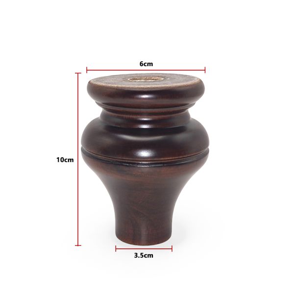 Solid Wood Gourd Cabinet Feet Sofa Support Foot Pads Furniture Feet Wooden Legs Bed Legs
