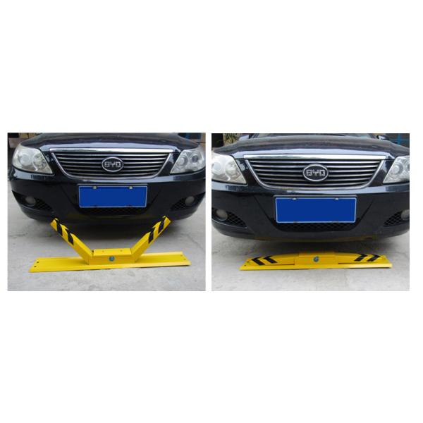 Yellow And Black Powder Coated Steel Car Parking Space Lock