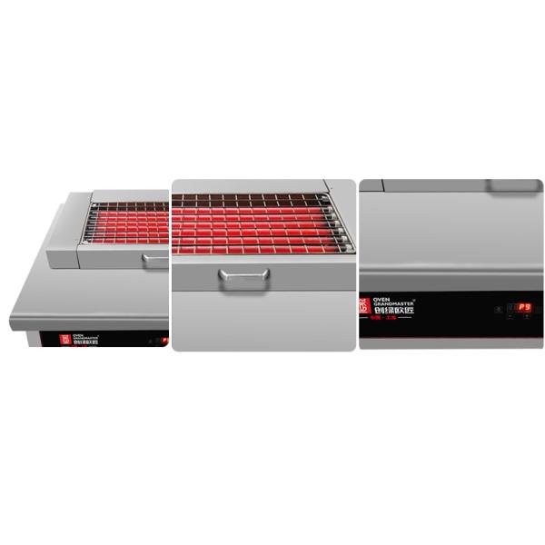 6kw Stainless Steel Electric Barbecue Grill Smokeless For Restaurant